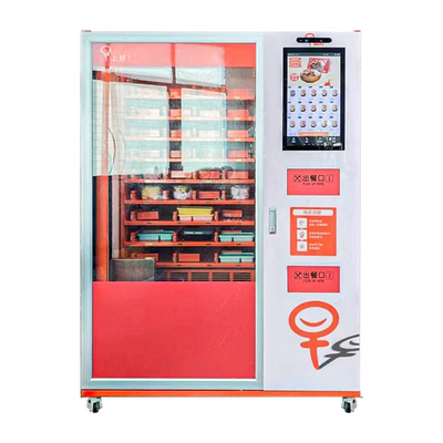 販売のための硬貨によって作動させるケーキ ピザ自動販売機のサラダ野菜の新鮮な果物の食糧ベルトの自動販売機